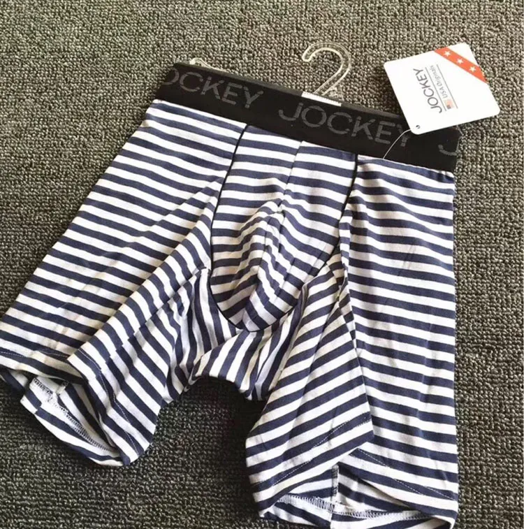 Joc Key Mens Striped Underwear Long Longer Boxer Cotton Spandex SAXX From Jamiezhong, 7.10