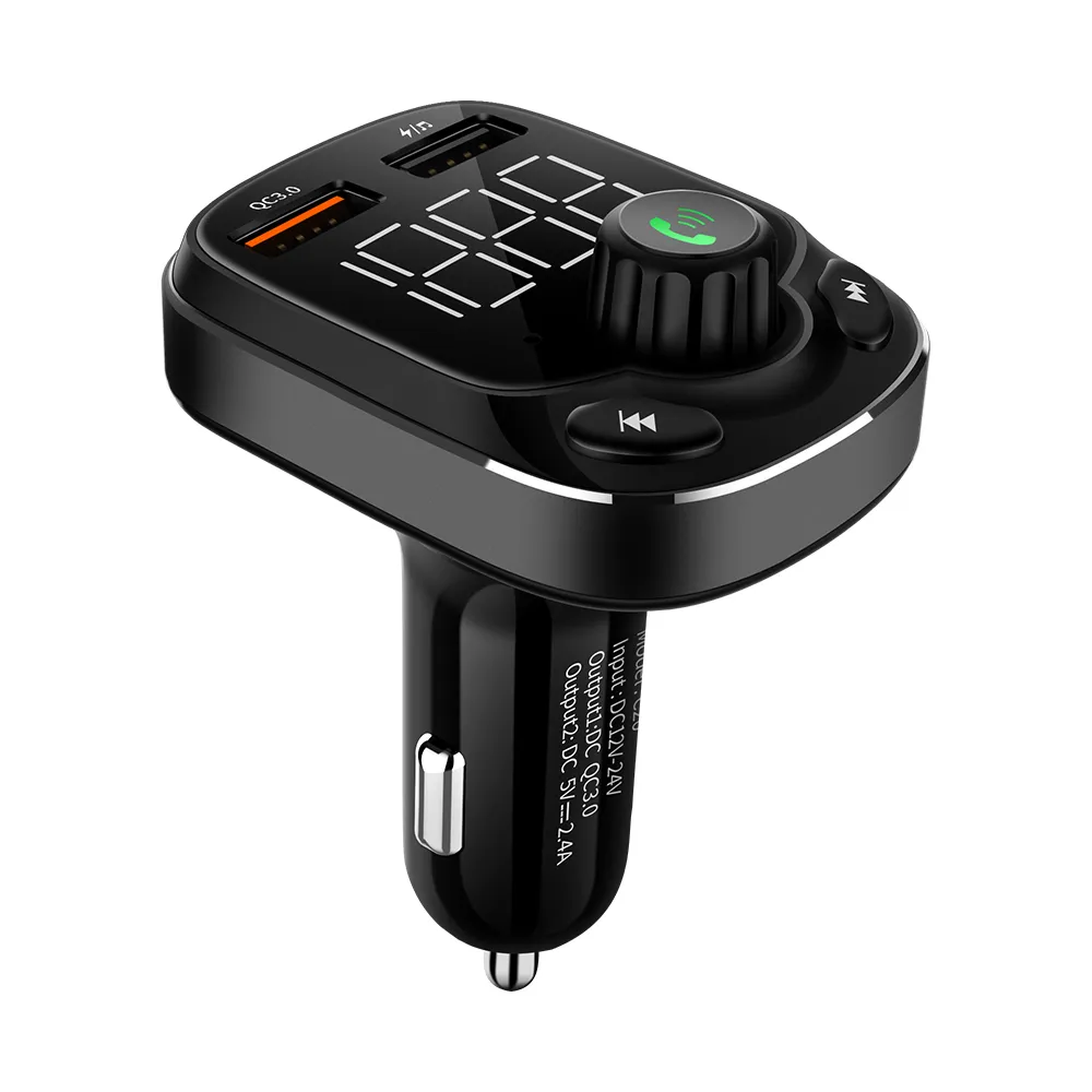 Lecteur MP3 de voiture récepteur Bluetooth multifonction allume-cigare musique sans perte disque U chargeur usb de voiture