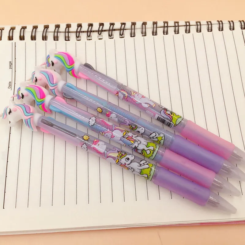  Jetec 24 Pcs 10 in 1 Unicorn Ballpoint Pen Multicolor Unicorn  Pens Multicolor Unicorn Retractable Ballpoint Pens Fun Roller Ball Pens  Retractable Gel Ink Unicorn Pens for Kids Office School