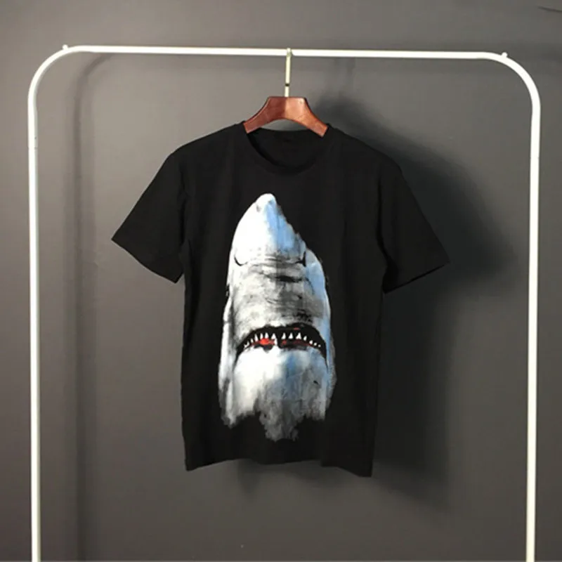 Famosa estilista para hombre camiseta de manga corta de la moda Tiburón 3D de alta calidad mujeres de los hombres de Hip Hop camiseta camisetas ocasionales del tamaño S-XXL