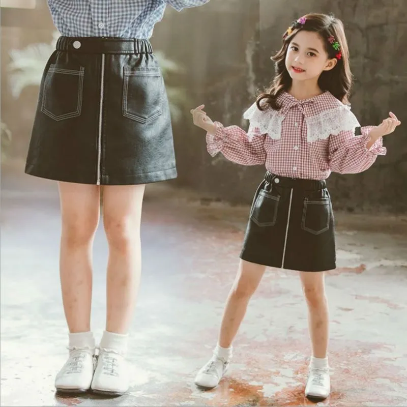 Saia de couro para sales bebe