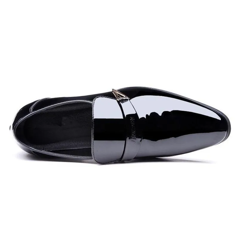 Hot Sale-Esps Patent Wesele Skórzane Oxford Buty dla Mężczyzn Sukienka Buty Piade Toe Men Formalne buty 38-48 B1116