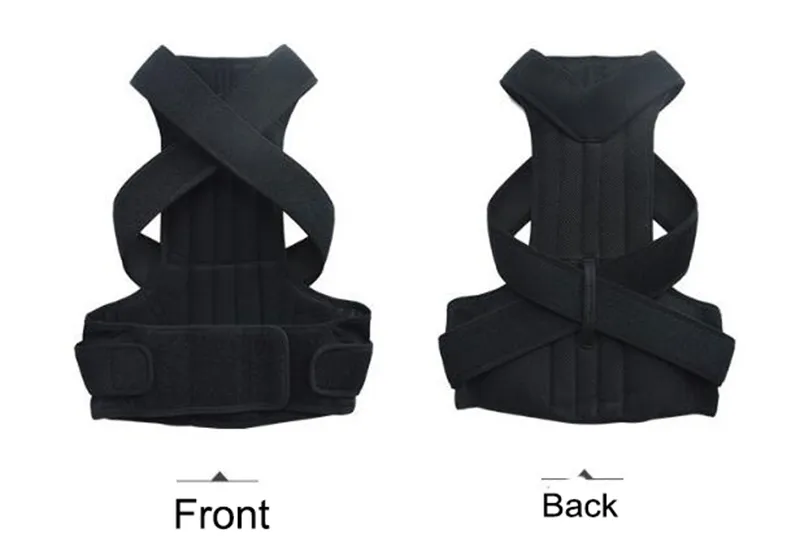 Correction de la posture du dos Correcteur d'épaule Soutien Brace Ceinture Thérapie Épaule Lombaire Brace Ceinture de soutien Réglable Back Trainer