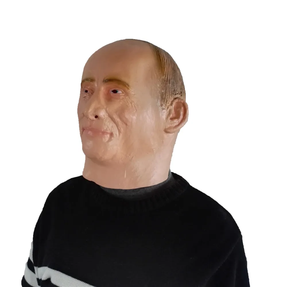 Russian President Vladimir Putin Latex Mask Full Face Halloween Rubber Masks Masquerade Party Adult Cosplay Fancy Costume263d