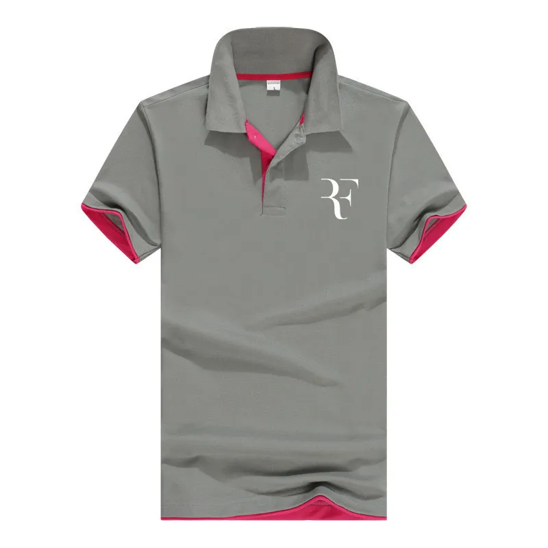 Verão Moda Roger Federer Perfeito Impresso Rf Novos Homens Camisas Sociais de Alta Qualidade Camisa Polo para Mulheres e Homens Q190428