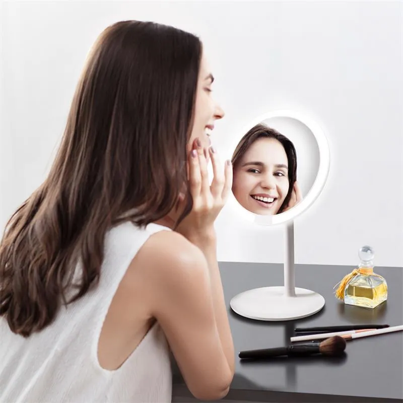 Xiaomi youpin AMIRO Marque HD Miroir De Maquillage Lumière Du Jour Miroir Vanité Maquillage Miroirs Lampe USB Charge Lumières Santé Beauté Réglable