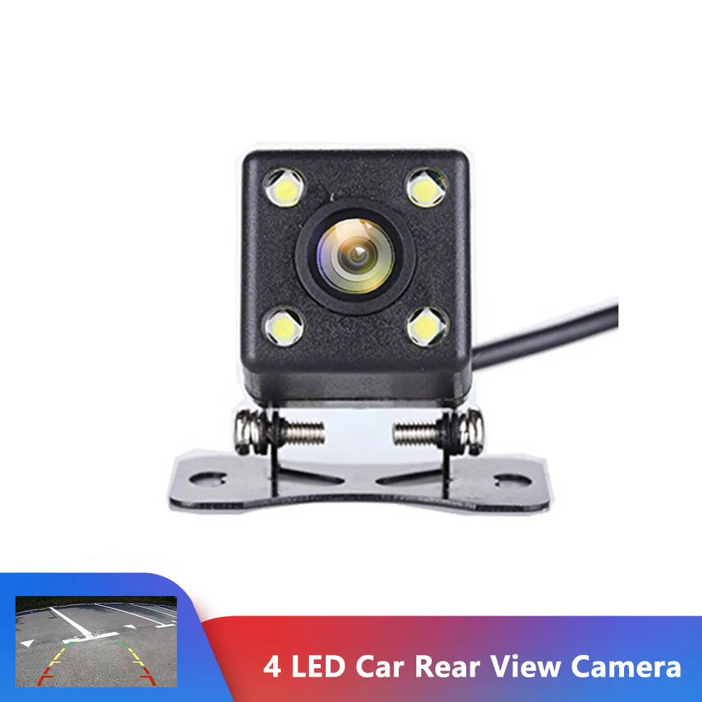 Auto Rückansicht Kamera IP68 Wasserdicht 4 LED Nachtsicht Weitwinkel Winkel Rückseite Umgekehrter Parkunterstützung Backup-Kameras