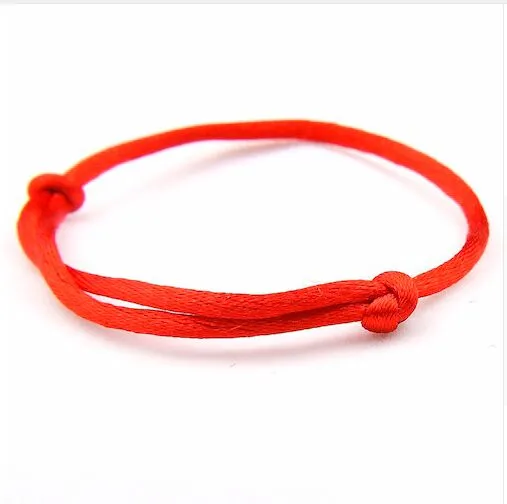 Hot verstelbare rode Koreaanse koord armband eenvoudige armband maken gelukkige mannen vrouwen sieraden minnaar's geschenk