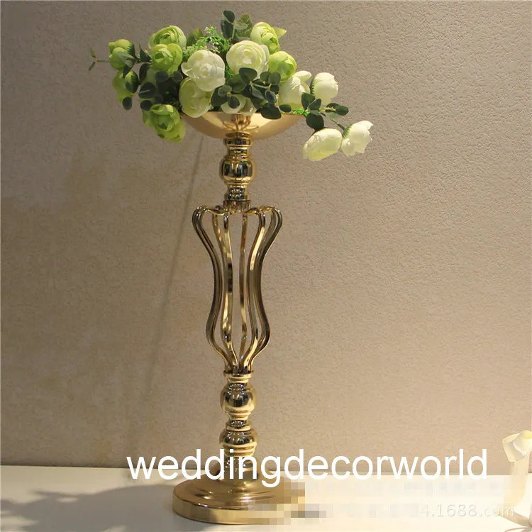 Nuovo stile Splendido palcoscenico per matrimoni decorazione fiore stand centrotavola in metallo decor0896