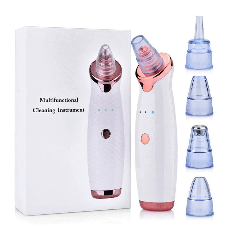 DHL Electric Blackhead Remover Vacuum Suction Nose Facial Pore Cleaner Cleansing Blackhead Removal Tool Machine Skin Care Beauty Instrument