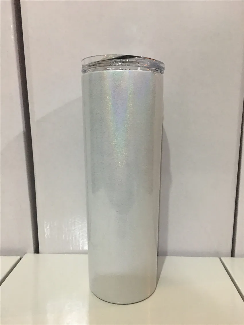 20oz Shimmer Glitter Sublimation Tumblers Stainless Steel Cups