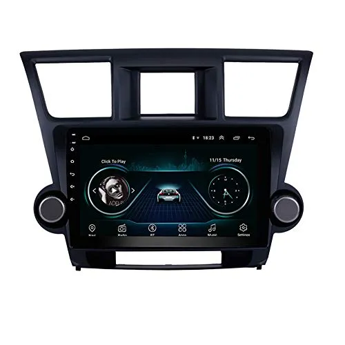 10.1インチAndroid Bluetooth Car Video GPSナビゲーションシステム2014-2015 Toyota Highlander with HDタッチスクリーン