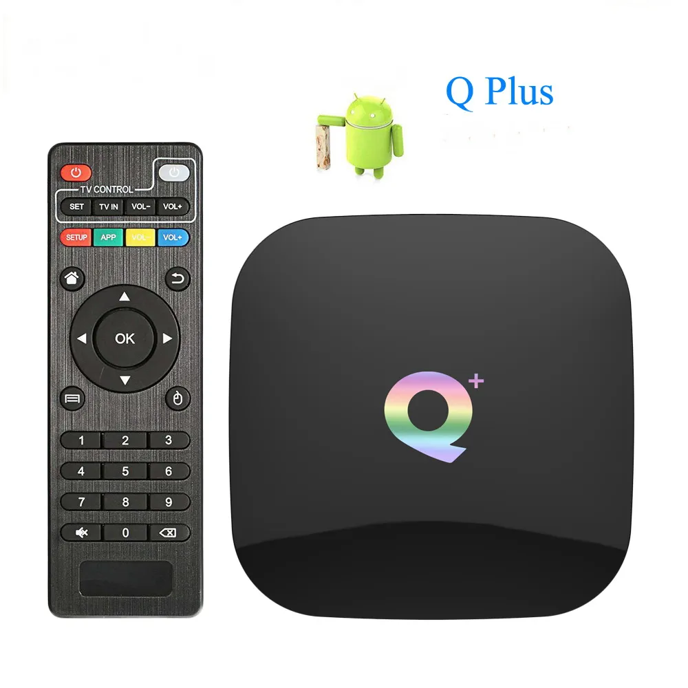 Android 9.0 Smart TV Box Q plus 2 ГБ 16 ГБ Allwinner H6 1080P 4K Медиаплеер 2,4G Wi-Fi телеприставка