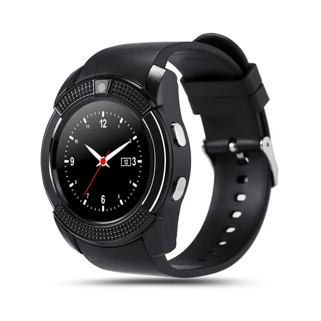 V8 GPS montre intelligente Bluetooth montre-bracelet à écran tactile intelligent avec caméra fente pour carte SIM Bracelet intelligent étanche pour IOS Android iPhone montre