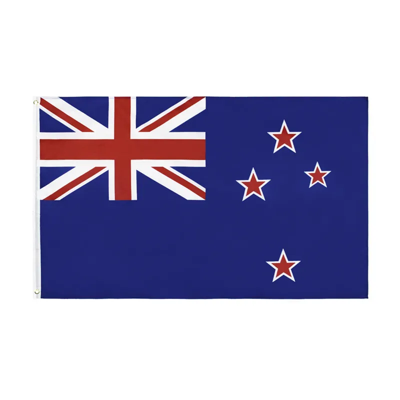 뉴질랜드 깃발 배너 3ft x 5ft 매달려 깃발 폴리 에스테르 뉴질랜드 국기 배너 야외 실내 실내 150x90cm 축하