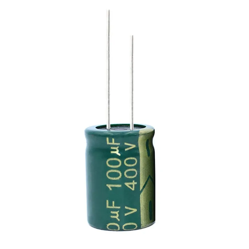 15 pcs 400V100UF JCCON Volume de capacitor eletrolítico de alumínio 18 * 25