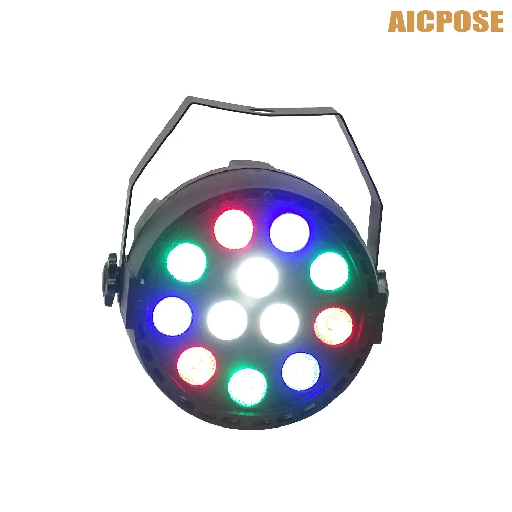 LED PAR LIGHT 54X3W DJ PAR LED 54 * 3W-lampor R12, G18, B18, W6 Tvätt Disco Light DMX Controller Effekt för små Paty KTV