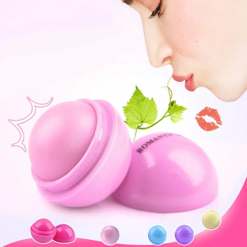 Hot Round Candy Color ترطيب الشفاه بلسم Natural Plant ملمع شفاه Lipstick Fruit Embellish Lip Lipstick Gloss