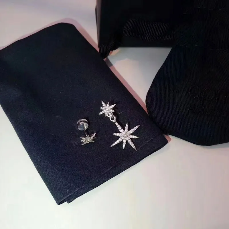 عقدة نجوم الأرز على شكل أقراط مجوهرات القرط للنساء الزفاف الاشتباك أزياء عيد الميلاد حزب هدية 8421