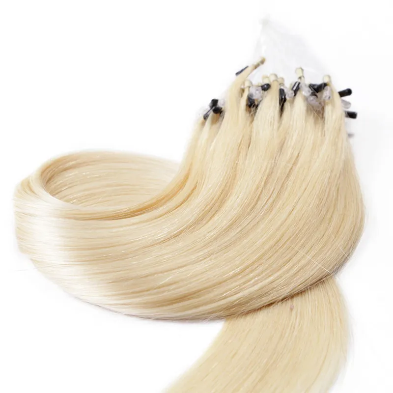 Продвижение цена петли кольцо человеческие волосы наращивания волос 1G / S100G / лот Бразильская прямая волна Micro ссылка волос, бесплатный DHL