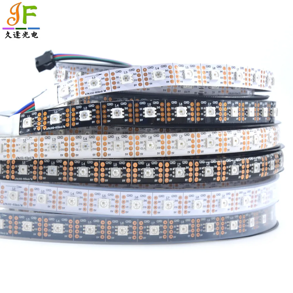 1M/5M SK9822 LED STRIP 30 60 144 LEDS/M 5050 RGB COLAL COLLAWALL COLL COLL