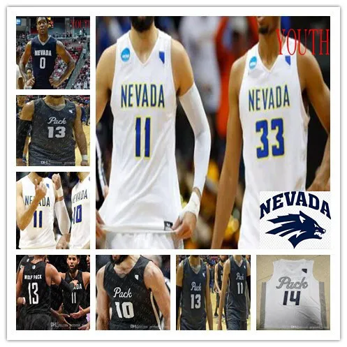 2021 Nevada Wolf Pack College Basketball NCAA сшитые 10 Калеб Мартин Джален Харрис Линдси Джонсон Коди Кэролайн Custom Shadn Jerseys