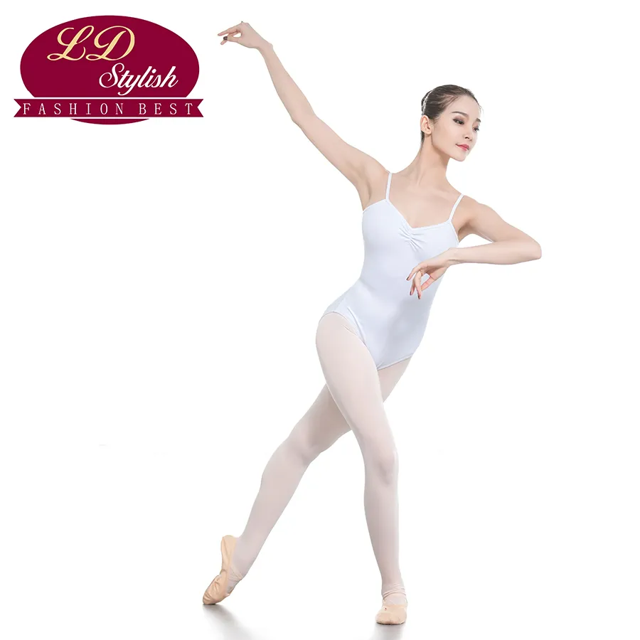 Bale Pratik Kostümleri Çok Katı Renk Yetişkin Dans kıyafetleri Sling Tulum Bale mayoları Jimnastik Giyim Yoga Giyim