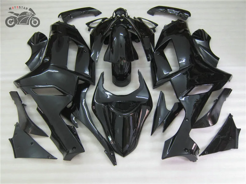 Parti di carenature del motociclo per KAWASAKI Ninja 2007 2008 ZX6R ZX-6R 636 07-08 6R 07 08 Kit carenatura set completo nero