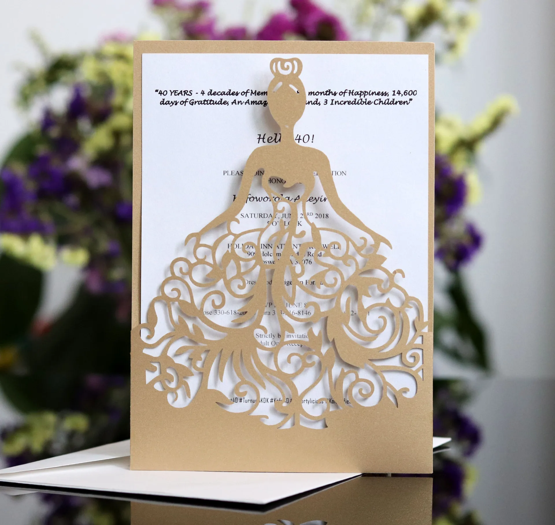 white christmas dresses Wedding Invitations| Wedding Invitation Cards| Doris Home main image 0