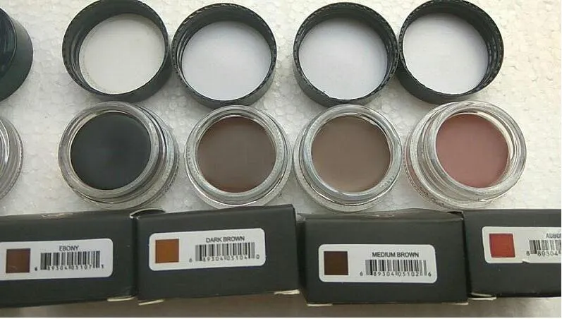 Brand New Eyebrow Pomade Enhancers maquiagem à prova d'água creme para sobrancelhas 8 cores com pacote de varejo DHL grátis