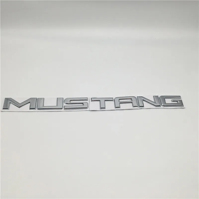 Per Ford Mustang Shelby GT Cofano anteriore Baule posteriore Boot Emblema in metallo Portellone Logo Targhetta 340 26mm300E
