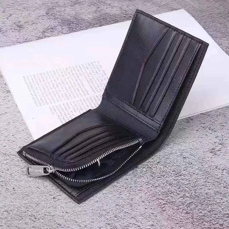 Mens leather wallets clearance with zippered coin pocket