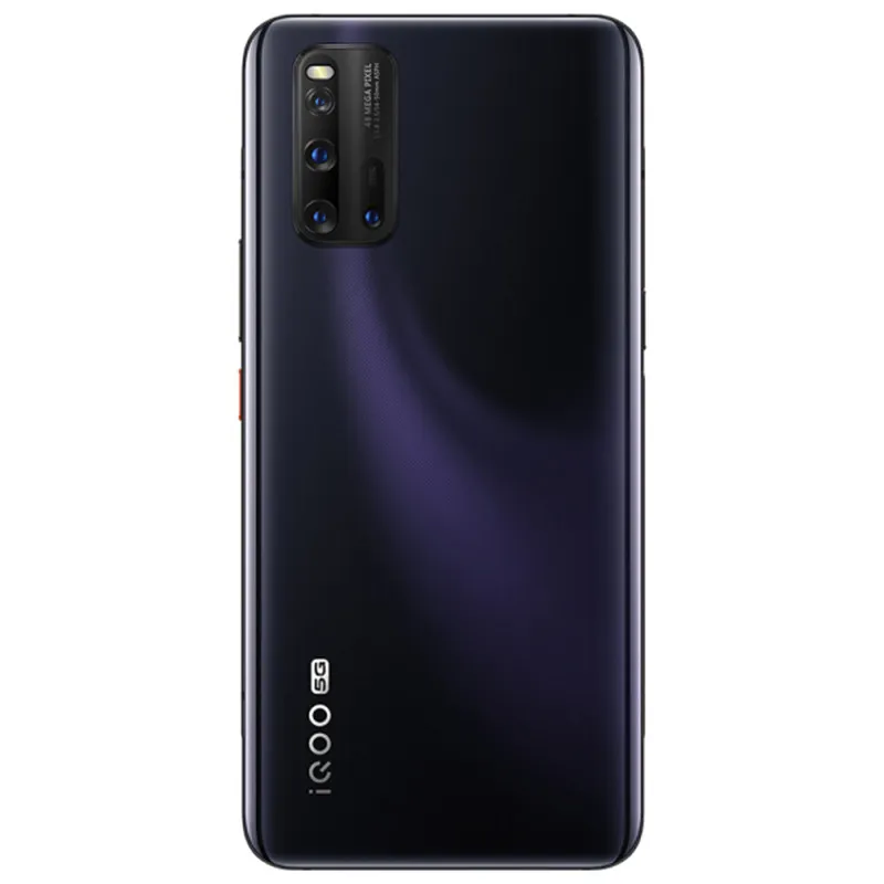 오리지널 Vivo IQOO 3 5G 휴대폰 8GB RAM 128GB 256GB ROM SNAPDRAGE 865 OCTA CORE Android 6.44 "AMOLED Full Screen 48MP AF NFC WAKE FACE ID 지문 스마트 휴대 전화