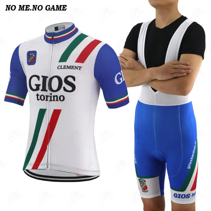 클래식 레트로 사이클링 저지 남자 블루 프로 팀 레이싱 사이클링 의류 도로 Maglia Ciclismo MTB 자전거 옷 자전거 셔츠