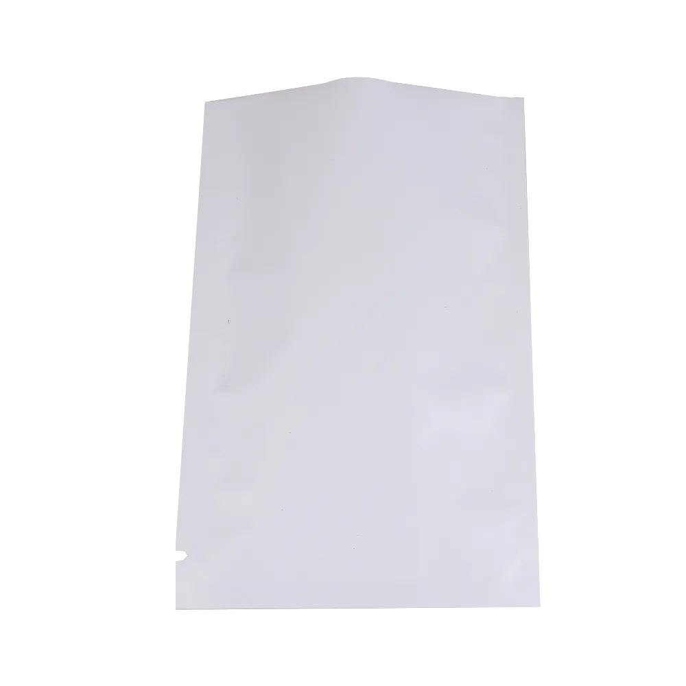 Varietà di dimensioni sacchetto di imballaggio riciclabile termosaldante open top foglio di alluminio sacchetto del pacchetto sottovuoto 100 pezzi / lotto
