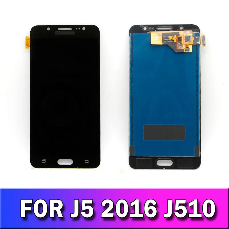 LCD di ricambio per Samsung Galaxy J5 2016 J510 J510F Screen Display LCD Touch J510FN J510M Digitizer controllo della luminosità