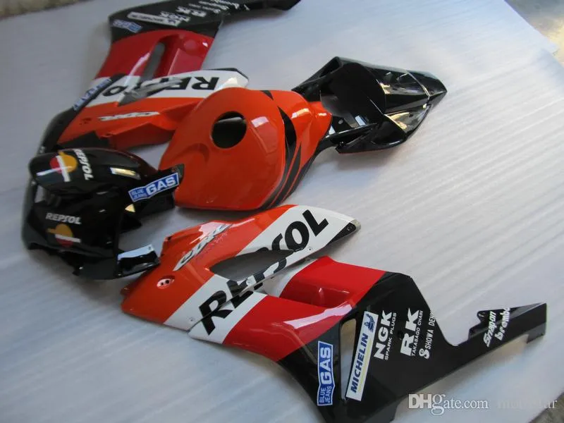 100% adapté aux carénages Honda CBR1000RR 2004 2005 kit de carénage de moulage par injection rouge noir CBR1000RR 04 05 OT92