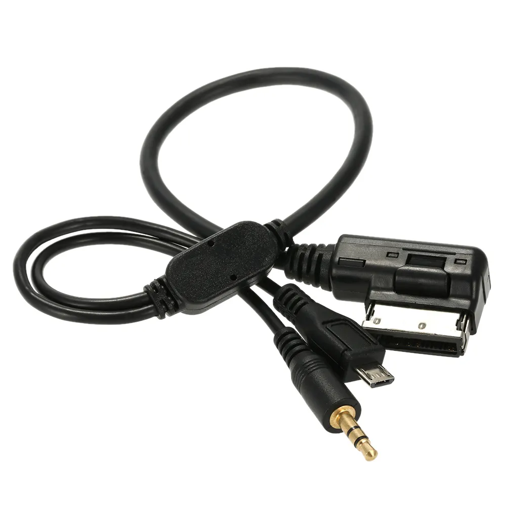 Jack Aux MP3 Cable USB Adapter Music AMI MMI Interface For Audi A3 A4