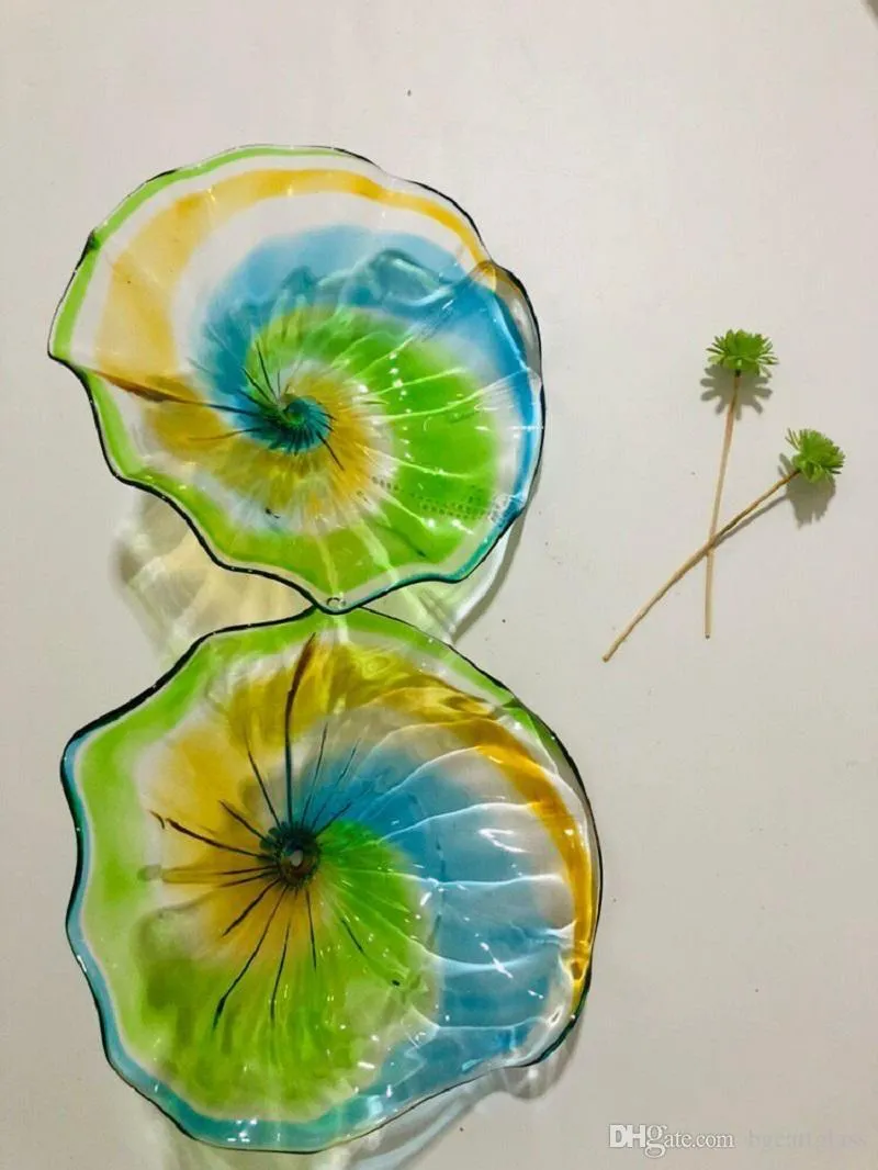 Modern Design Blown Glass Flower Wall Art Hand Blown Glass Wall Art