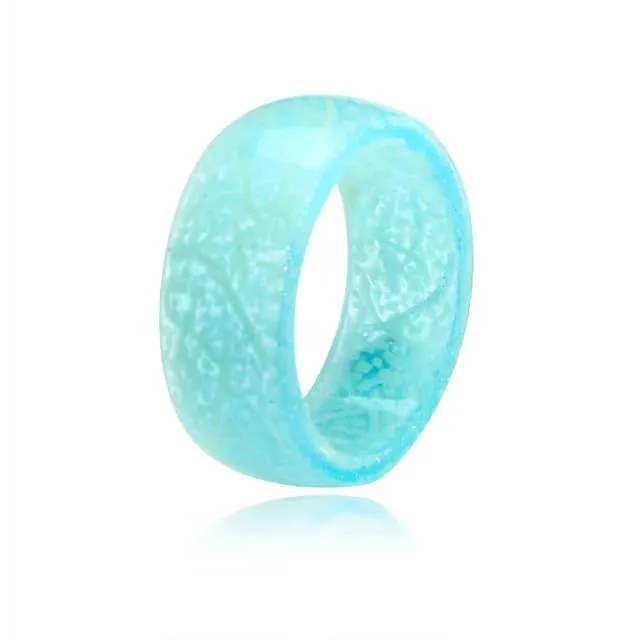 Mode hars ring sieraden groothandel lichtgevende ringen mannelijke fluorescerende gloedring band ringen voor mannen vrouwen