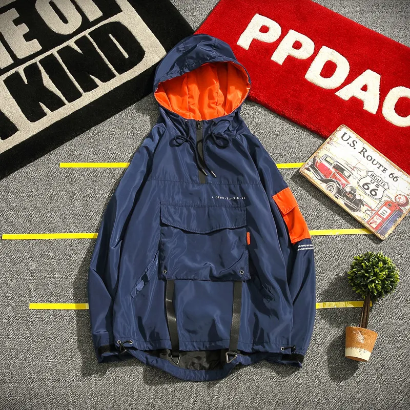 Mens pullover coat outlet