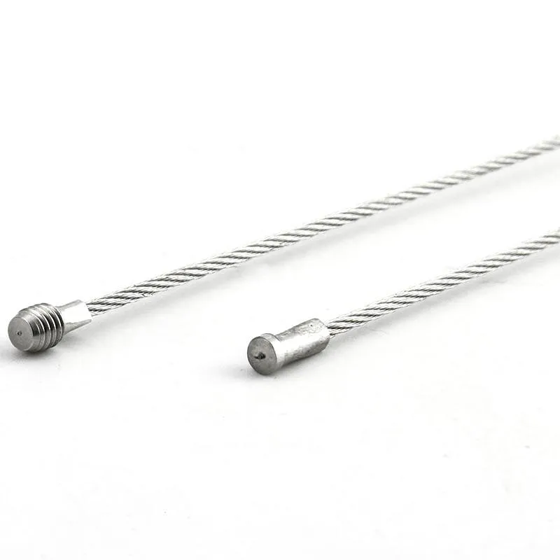 10 Pezzi Portachiavi In Acciaio Inox EDC - Anello Twist Con Bloccaggio A Vite Per Moschettone Aereo Cavo