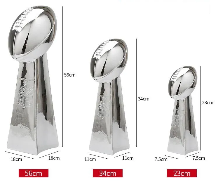 SUPER B uil Hars Trofee American Football League Cup Vince L ombardi Trofee 9''(24cm) 13''(34cm) Full size 22''(56cm) Fan Geschenken