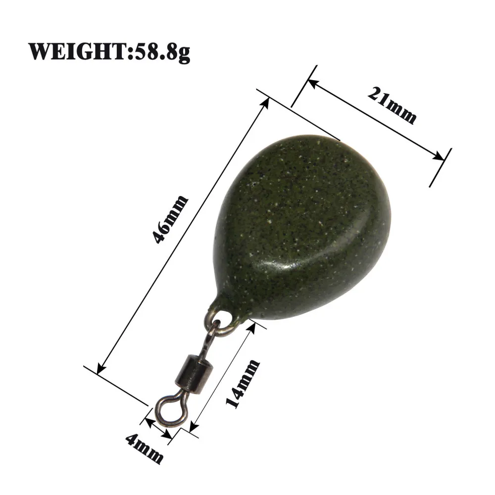 Carp Fishing Lead Weights Sinkers Coated Flat Swiveled Weights  BlackBrownGreen Fishing Lead Sinker Accessories8788520 From Fh4j, $13.52