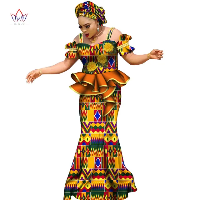 Ankara tenues t cire tissu jupe ensembles africain cire impression 2 pi ces jupe costume traditionnel africain femmes v tements WY6623