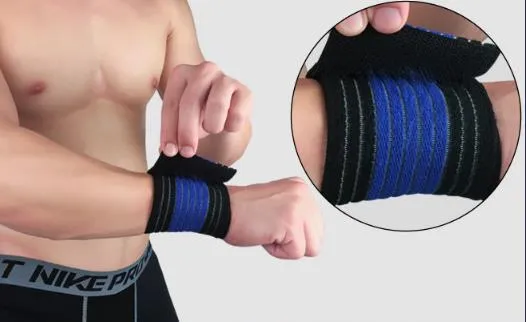 1 PCS punho banda homens mulheres bandagem elástica para o pulso mão envoltório pulseira de fitness pulseira ginástica do esporte protetor apoio para o punho