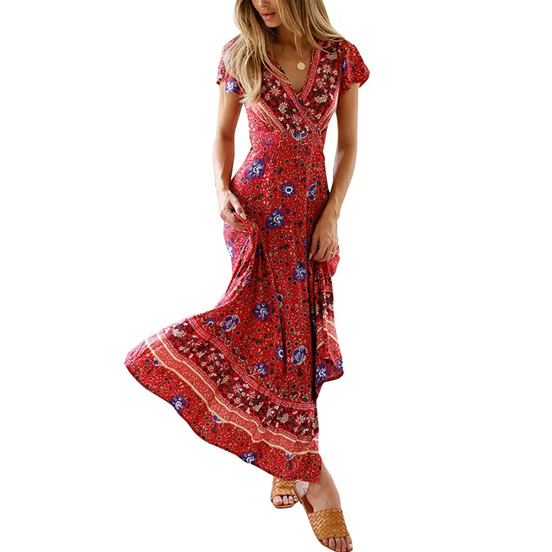chinese dress ladies Bohemian-Inspired Wrap Dress Styles Small