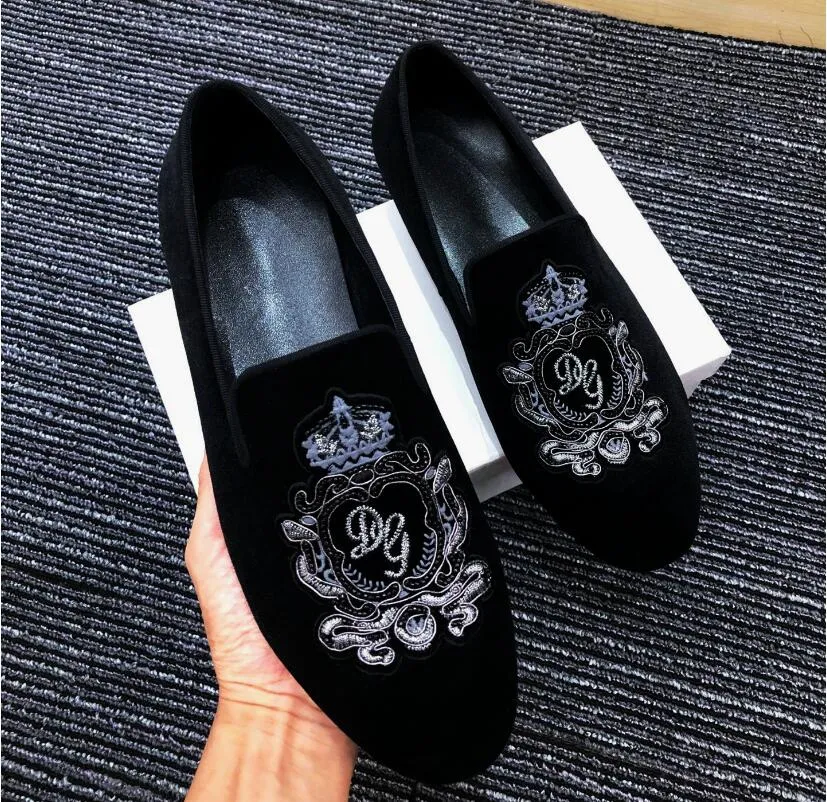 Wholesale New Style Mens Blue Velvet Loafers Embroidered... At Only $65.68 | DHgate.Com Wholesale New Style Mens Blue Velvet Loafers Embroidered... At Only $65.68 | DHgate.Com