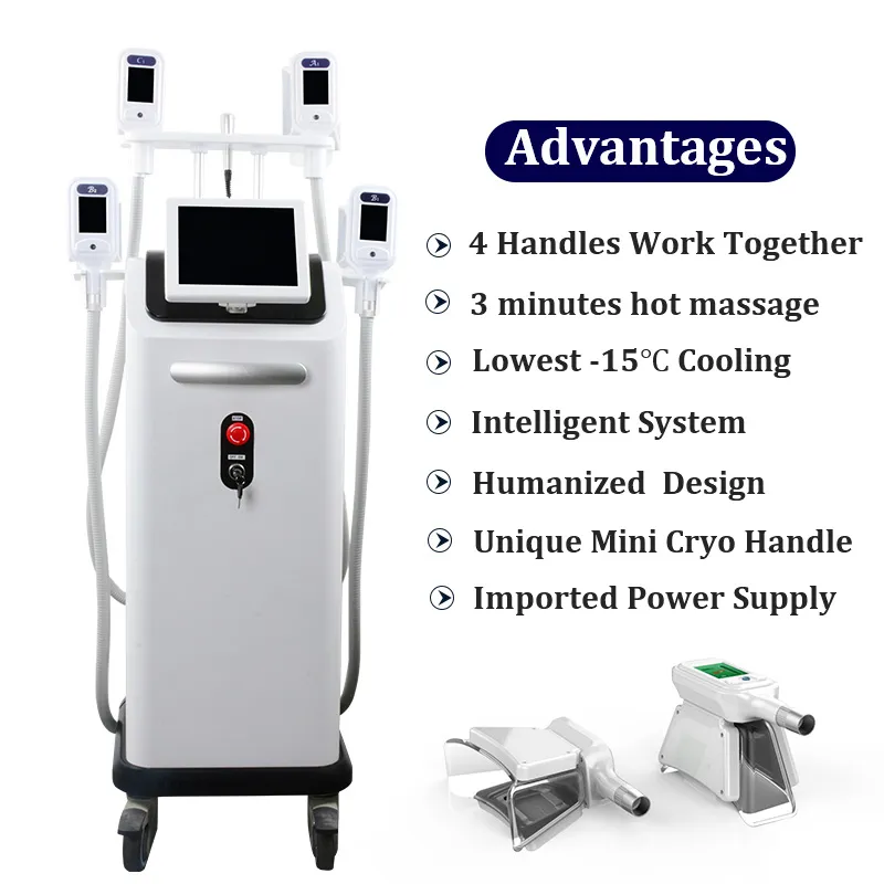 Professional Fat Freeze Machines 5 Handles Cryolipolysis Slimming Cryo Double Chin cellulite Removal Cryolipolisis Equipment