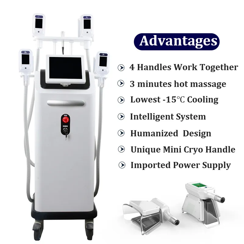 FDA Godkänd kryolipolys Fat Freezing Machine Lövsugning Slimming Cryoterapi Body Contouring Criolipolisis Body Shaping Equipment